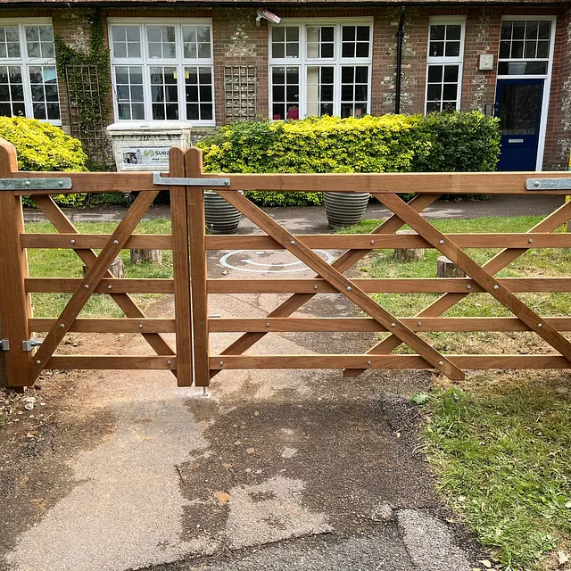 wooden gate