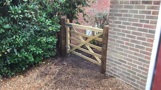 5 bar field gate that we installed.